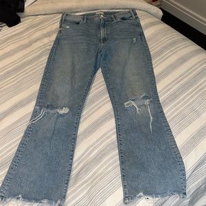 MOTHER Hustler Ankle Chew Jeans size 29 in a light wash